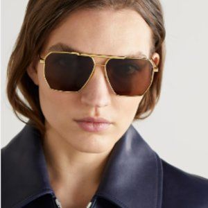 Bottega Veneta Aviator Sunglasses with Case